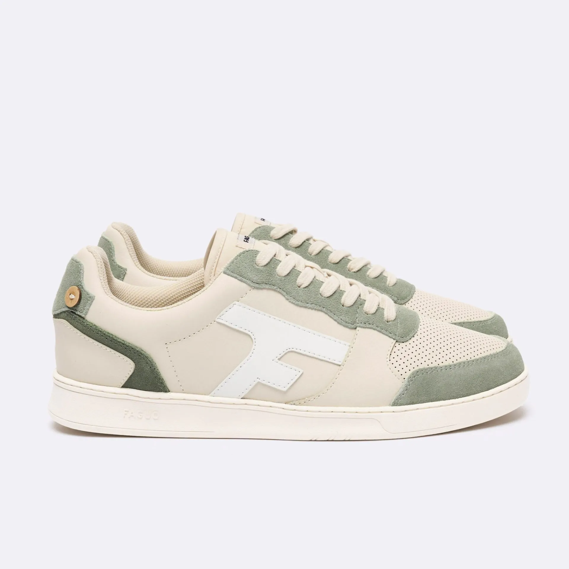 Store FAGUO Baskets basses écrues & kaki clair