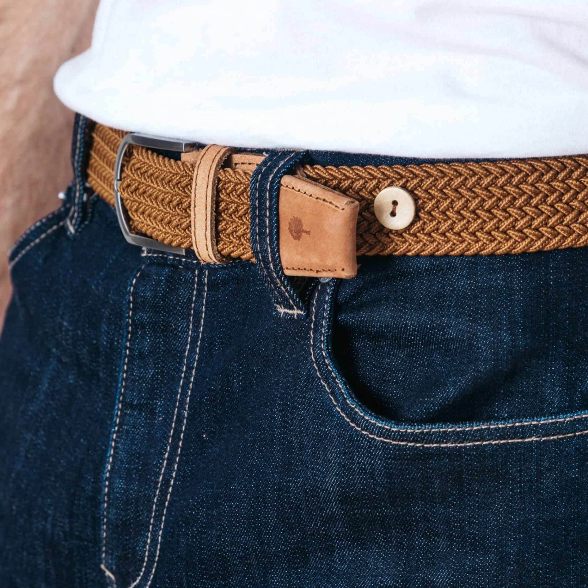 Online FAGUO Ceinture camel