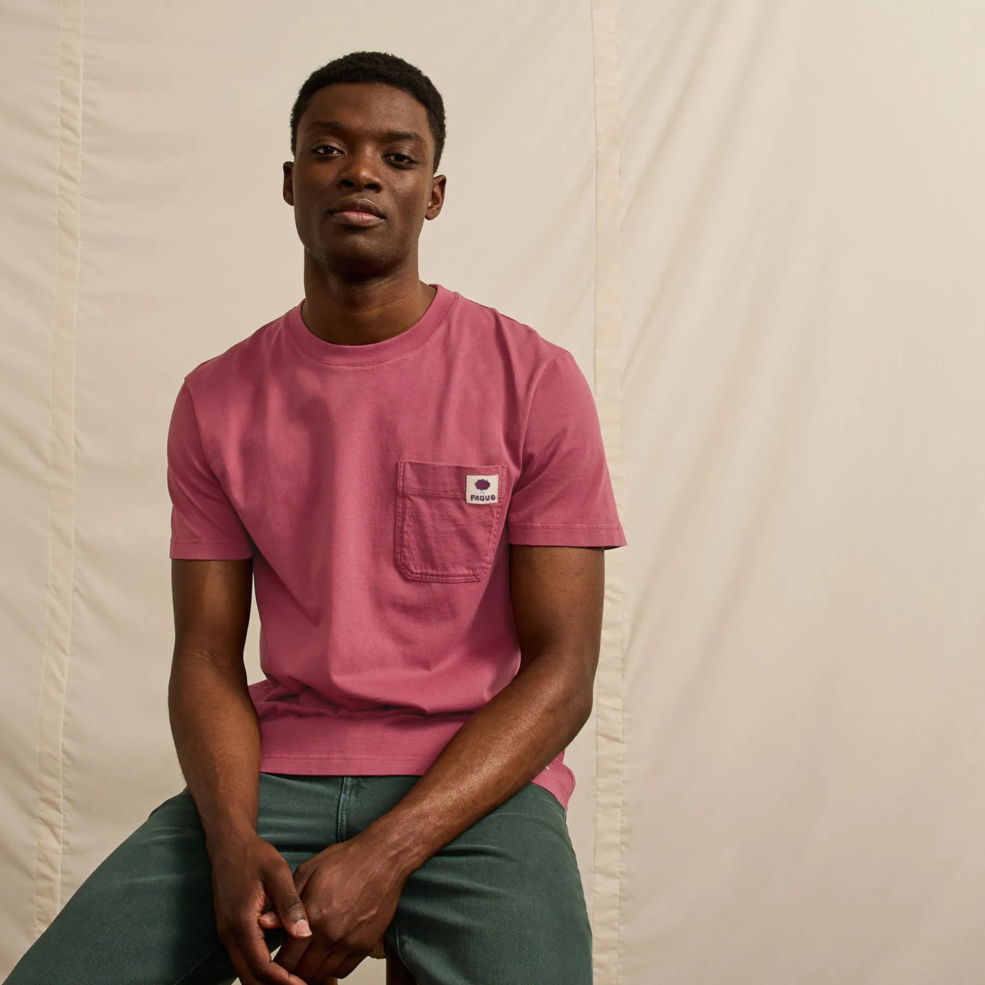 Flash Sale FAGUO T-shirt rose foncé